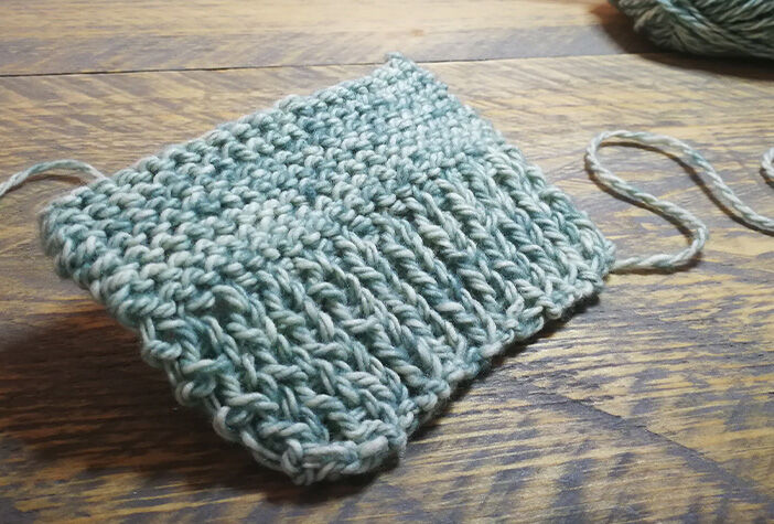 Le point de tricot côte